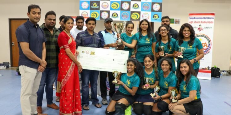 NATF, NASA ఆధ్వర్యంలో ఘనంగా త్రో బాల్ పోటీలు