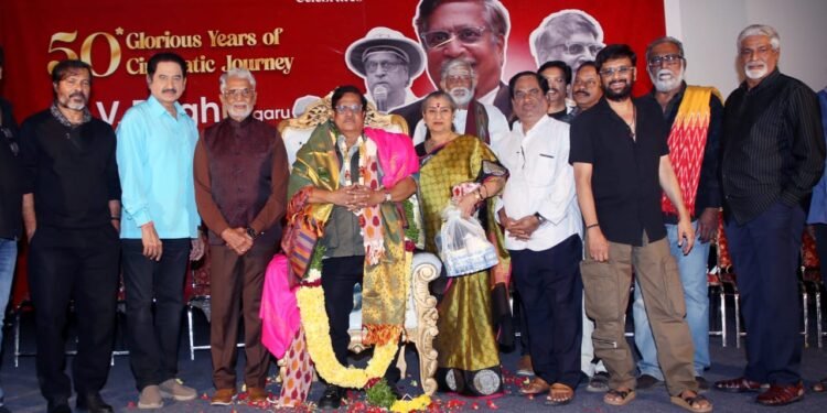 సినీ ప్రముఖుల సమక్షంలో ఘనంగా లెజెండరీ సినిమాటోగ్రాఫర్, డైరెక్టర్ ఎంవీ రఘు 50 ఏళ్ల గోల్డెన్ జూబ్లీ సెలబ్రేషన్స్