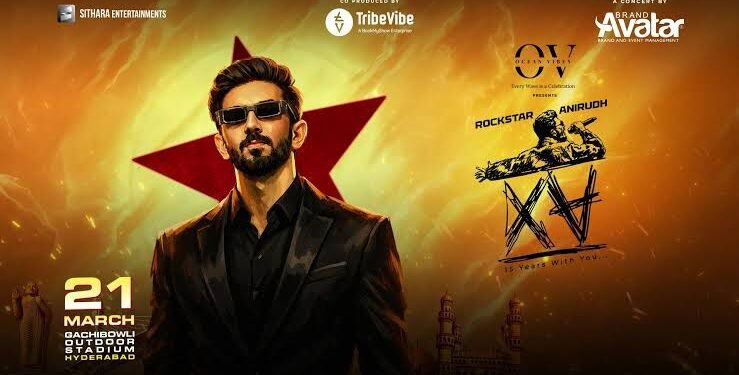 రాక్‌స్టార్ అనిరుధ్ XV టూర్ – హైదరాబాద్ లో…
