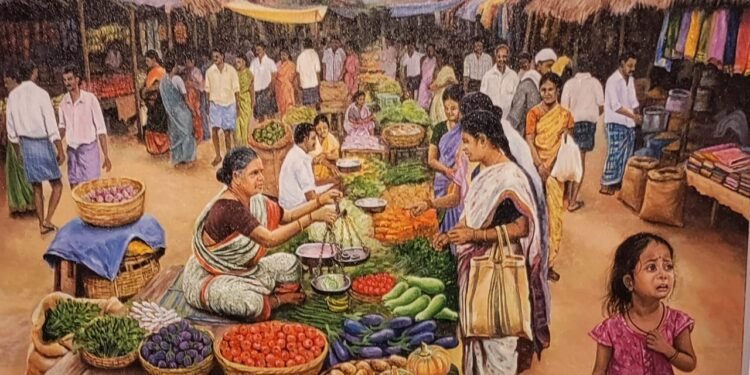 సంబరంగా నెల్లుట్ల ప్రవీణ్ చంద్ర “సంత” చిత్ర కళా ప్రదర్శన
